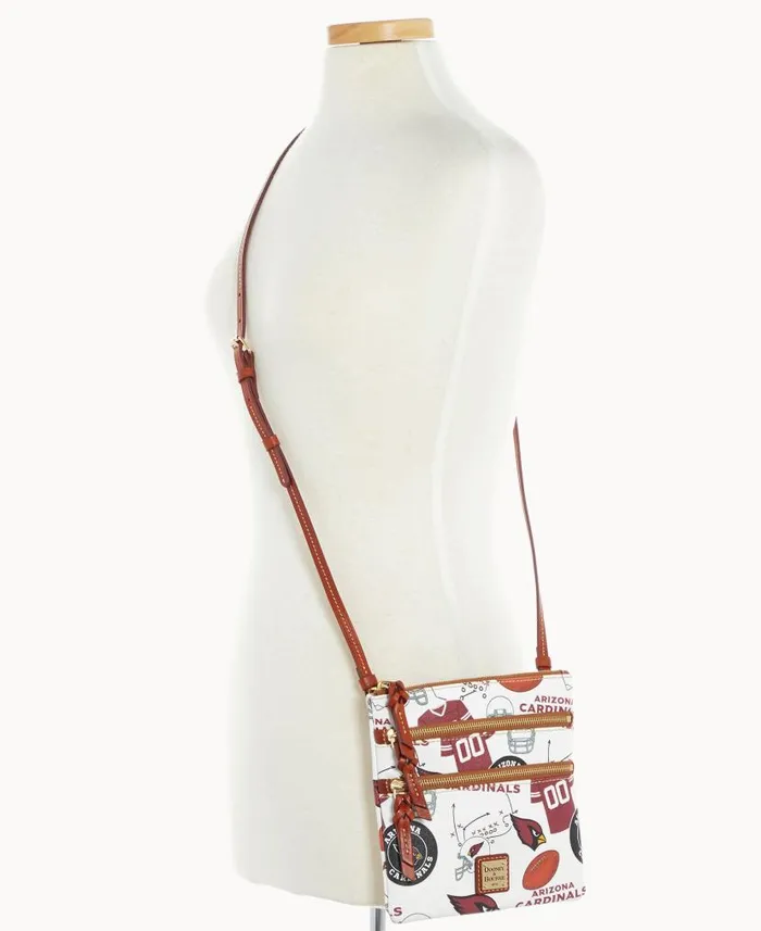 Dooney and Bourke NFL AZ Cardinals N S Triple Zip Crossbody Cardinals WomenMen Crossbodies Dooney and Bourke NFL AZ Cardinals N S Triple Zip Crossbody Cardinals WomenMen Crossbodies