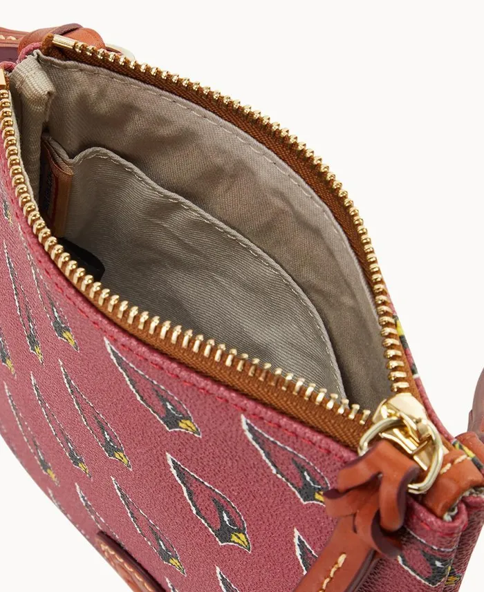 Dooney and Bourke NFL AZ Cardinals Small North South Top Zip Crossbody Cardinals WomenMen Crossbodies Dooney and Bourke NFL AZ Cardinals Small North South Top Zip Crossbody Cardinals WomenMen Crossbodies