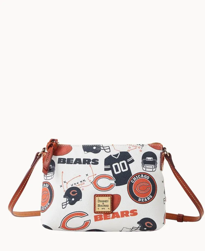 Dooney and Bourke NFL Bears Crossbody Pouchette Bears WomenMen Crossbodies