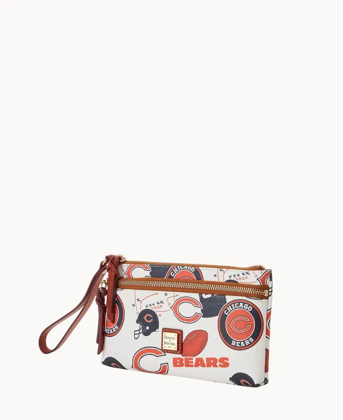 Dooney and Bourke NFL Bears Double Zip Wristlet Chicago Bears WomenMen Wallets Dooney and Bourke NFL Bears Double Zip Wristlet Chicago Bears WomenMen Wallets