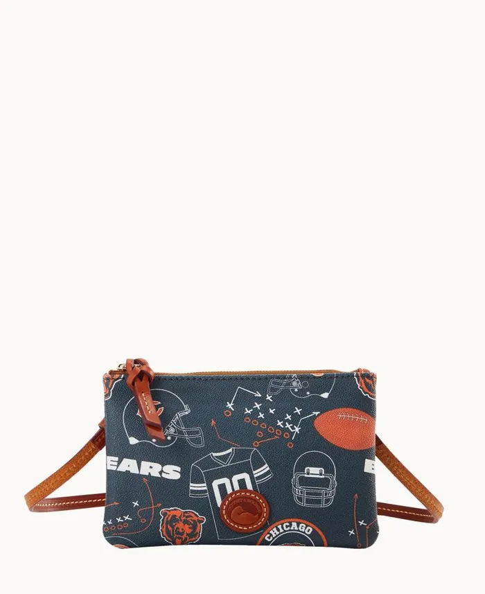 Dooney and Bourke NFL Bears Top Zip Crossbody Bears WomenMen Crossbodies