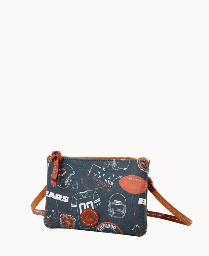 Dooney and Bourke NFL Bears Top Zip Crossbody Bears WomenMen Crossbodies