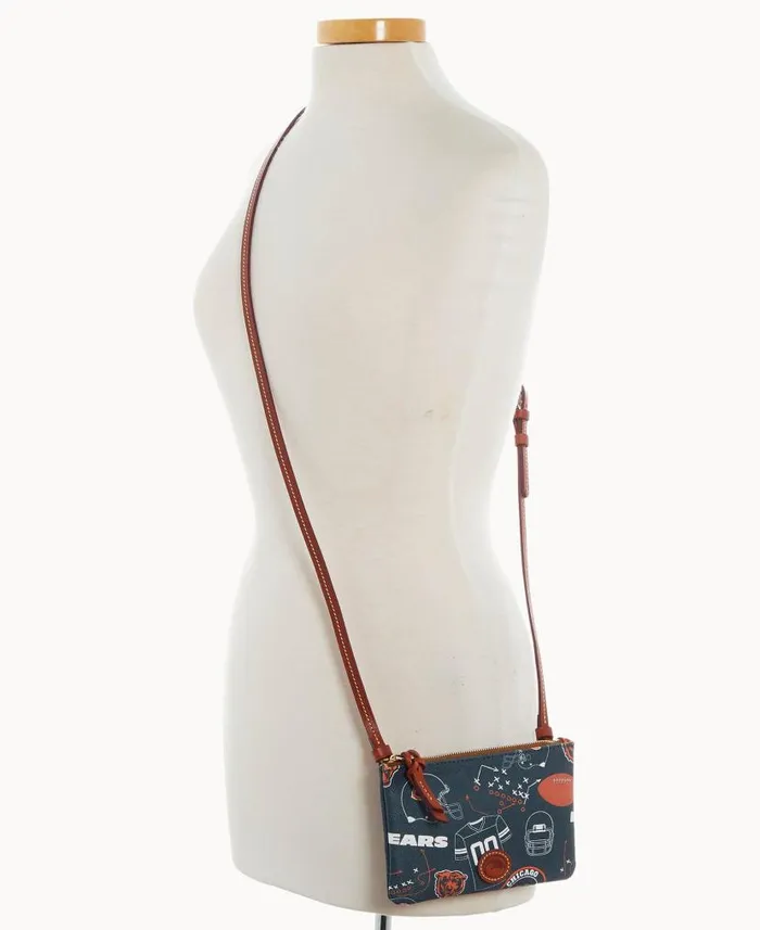 Dooney and Bourke NFL Bears Top Zip Crossbody Bears WomenMen Crossbodies