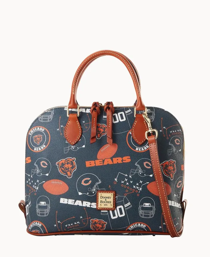 Dooney and Bourke NFL Bears Zip Zip Satchel Bears WomenMen Satchels
