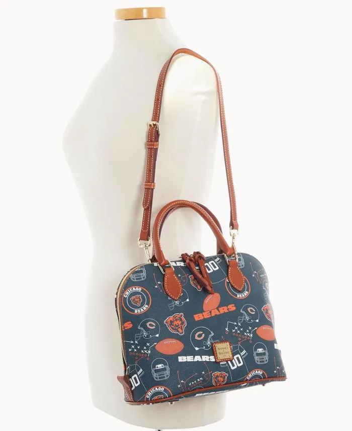 Dooney and Bourke NFL Bears Zip Zip Satchel Bears WomenMen Satchels