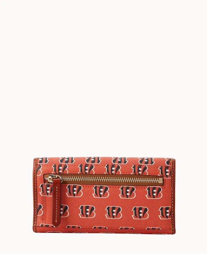 Dooney and Bourke NFL Bengals Continental Clutch Bengals WomenMen Wallets
