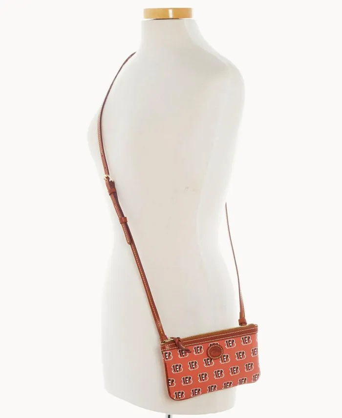 Dooney and Bourke NFL Bengals Large Slim Crossbody Bengals WomenMen Crossbodies Dooney and Bourke NFL Bengals Large Slim Crossbody Bengals WomenMen Crossbodies