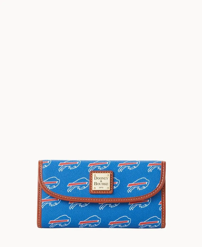 Dooney and Bourke NFL Bills Continental Clutch Bills WomenMen Wallets