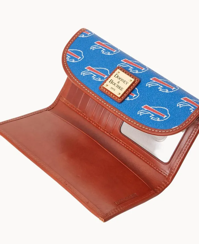 Dooney and Bourke NFL Bills Continental Clutch Bills WomenMen Wallets