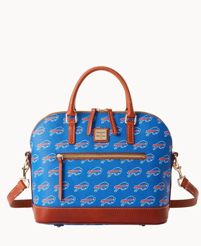 Dooney and Bourke NFL Bills Domed Zip Satchel Bills WomenMen Satchels