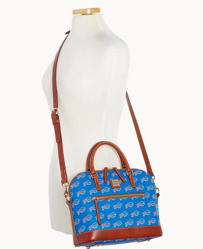 Dooney and Bourke NFL Bills Domed Zip Satchel Bills WomenMen Satchels