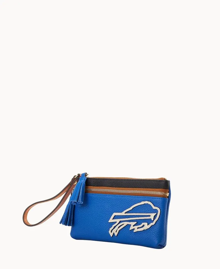 Dooney and Bourke NFL Bills Double Zip Wristlet Bills WomenMen Wallets