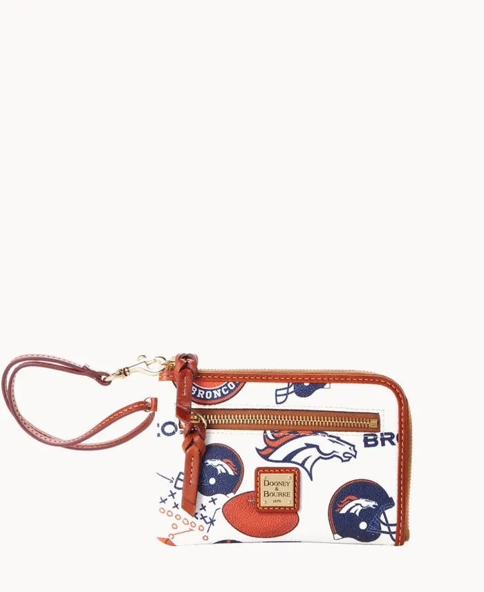 Dooney and Bourke NFL Broncos Multi Function Zip Around Broncos WomenMen Wallets Dooney and Bourke NFL Broncos Multi Function Zip Around Broncos WomenMen Wallets