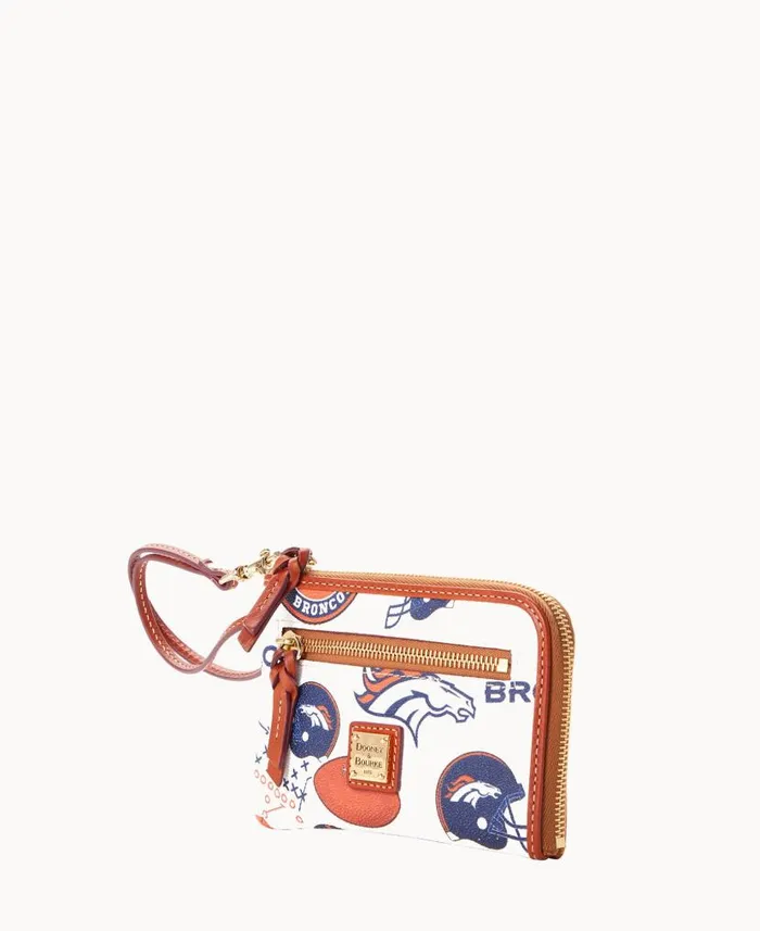 Dooney and Bourke NFL Broncos Multi Function Zip Around Broncos WomenMen Wallets Dooney and Bourke NFL Broncos Multi Function Zip Around Broncos WomenMen Wallets