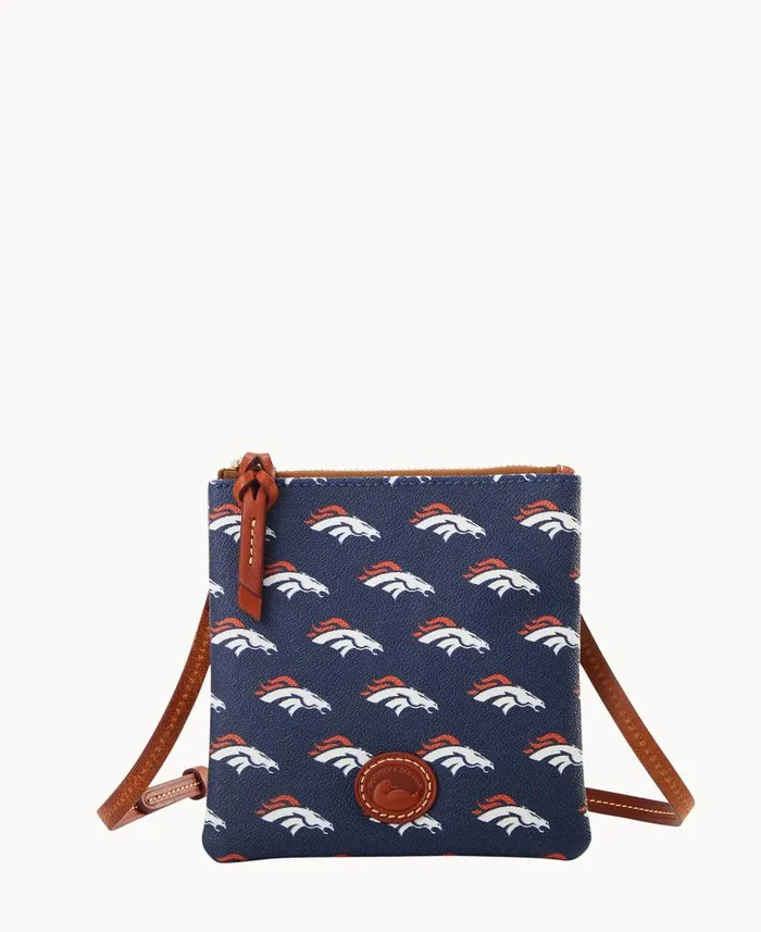Dooney and Bourke NFL Broncos Small North South Top Zip Crossbody Broncos WomenMen Crossbodies Dooney and Bourke NFL Broncos Small North South Top Zip Crossbody Broncos WomenMen Crossbodies