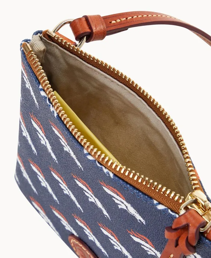 Dooney and Bourke NFL Broncos Small North South Top Zip Crossbody Broncos WomenMen Crossbodies Dooney and Bourke NFL Broncos Small North South Top Zip Crossbody Broncos WomenMen Crossbodies