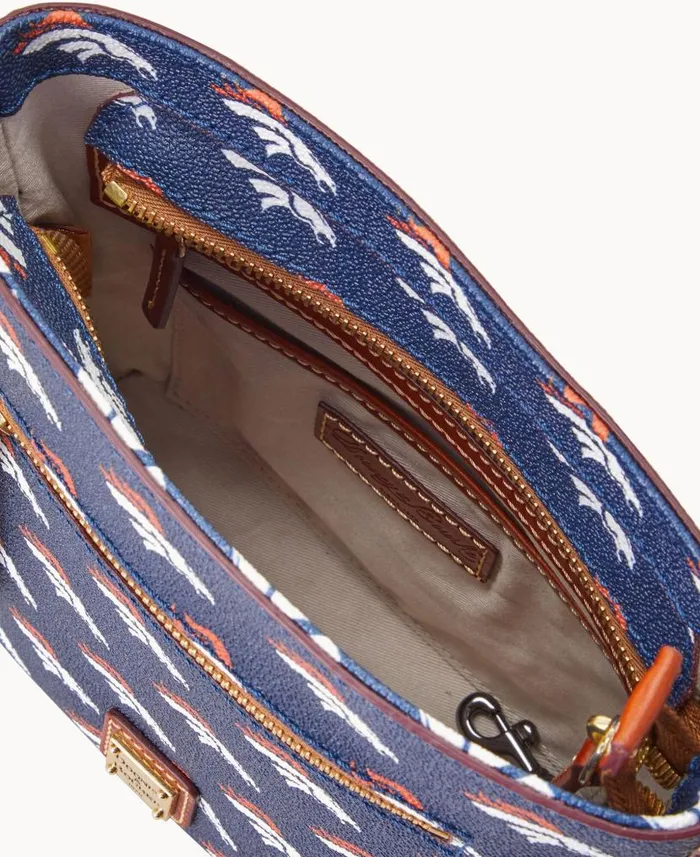 Dooney and Bourke NFL Broncos Small Zip Crossbody Broncos WomenMen Crossbodies Dooney and Bourke NFL Broncos Small Zip Crossbody Broncos WomenMen Crossbodies