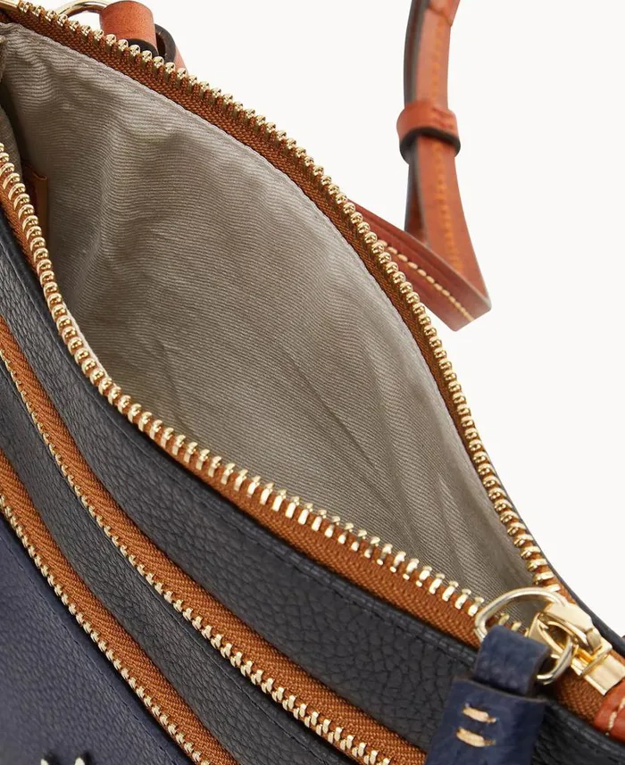 Dooney and Bourke NFL Broncos Triple Zip Crossbody Broncos WomenMen Crossbodies Dooney and Bourke NFL Broncos Triple Zip Crossbody Broncos WomenMen Crossbodies