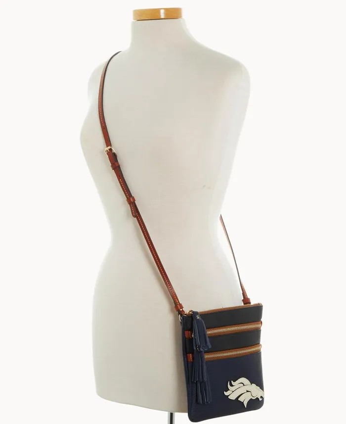 Dooney and Bourke NFL Broncos Triple Zip Crossbody Broncos WomenMen Crossbodies Dooney and Bourke NFL Broncos Triple Zip Crossbody Broncos WomenMen Crossbodies