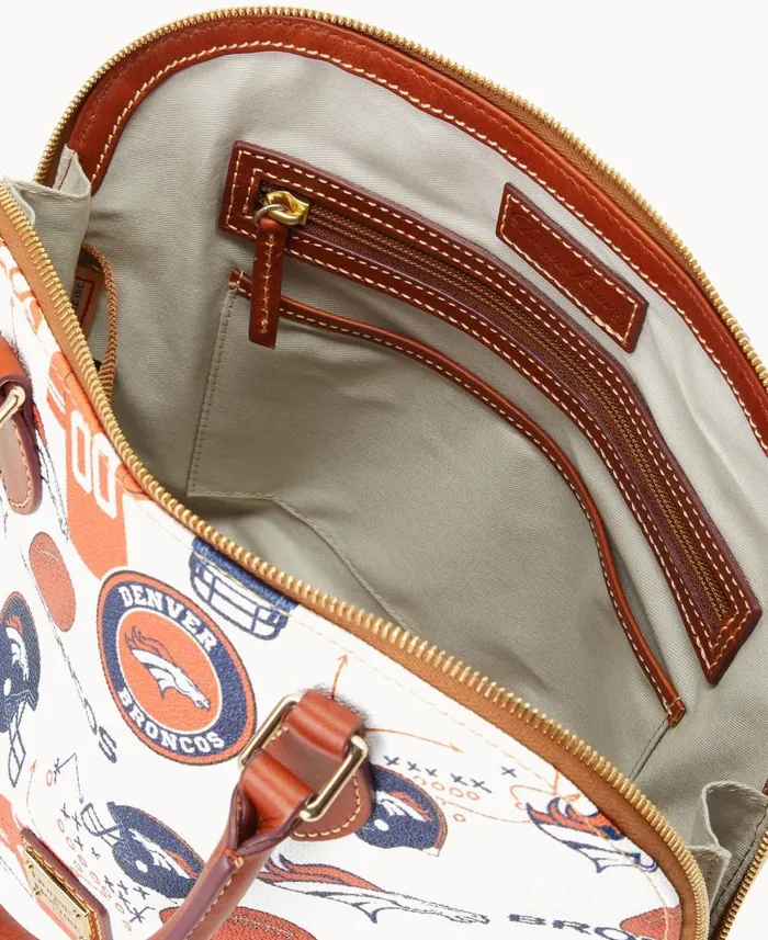 Dooney and Bourke NFL Broncos Zip Zip Satchel Broncos WomenMen Satchels