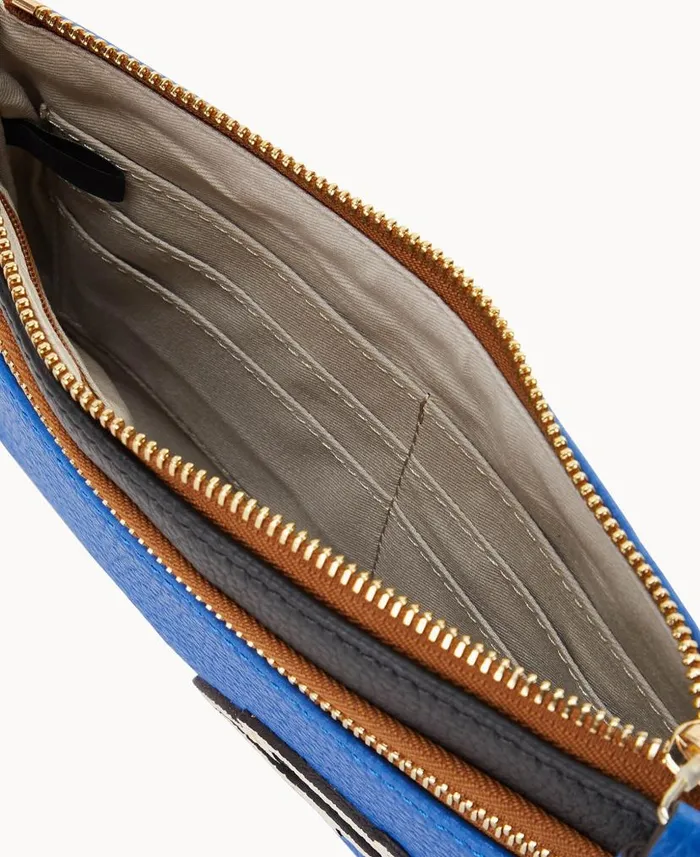 Dooney and Bourke NFL Chargers Double Zip Wristlet Chargers WomenMen Wallets Dooney and Bourke NFL Chargers Double Zip Wristlet Chargers WomenMen Wallets