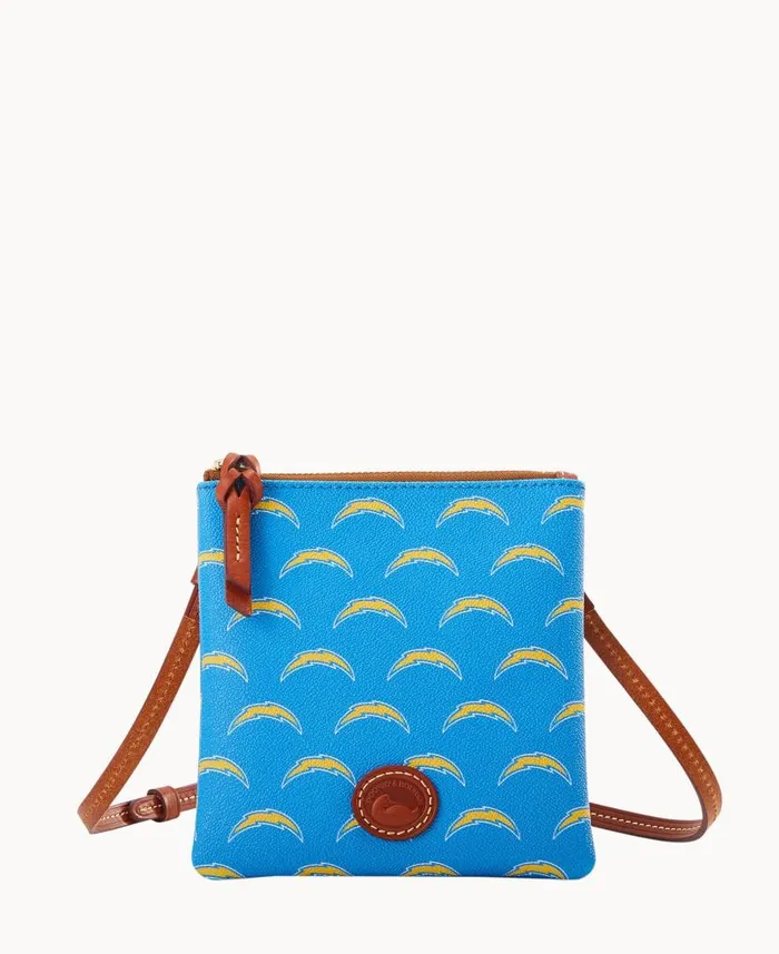 Dooney and Bourke NFL Chargers Small North South Top Zip Crossbody Chargers WomenMen Crossbodies Dooney and Bourke NFL Chargers Small North South Top Zip Crossbody Chargers WomenMen Crossbodies