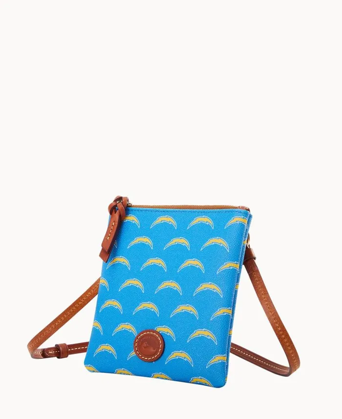 Dooney and Bourke NFL Chargers Small North South Top Zip Crossbody Chargers WomenMen Crossbodies Dooney and Bourke NFL Chargers Small North South Top Zip Crossbody Chargers WomenMen Crossbodies