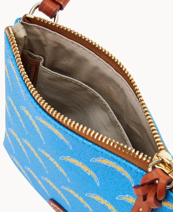 Dooney and Bourke NFL Chargers Small North South Top Zip Crossbody Chargers WomenMen Crossbodies Dooney and Bourke NFL Chargers Small North South Top Zip Crossbody Chargers WomenMen Crossbodies