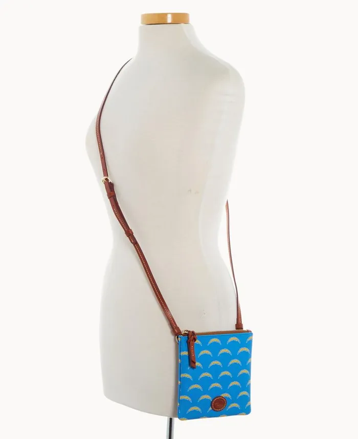 Dooney and Bourke NFL Chargers Small North South Top Zip Crossbody Chargers WomenMen Crossbodies Dooney and Bourke NFL Chargers Small North South Top Zip Crossbody Chargers WomenMen Crossbodies