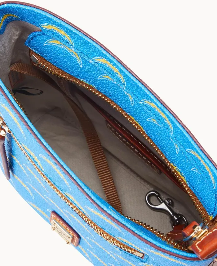 Dooney and Bourke NFL Chargers Small Zip Crossbody Chargers WomenMen Crossbodies Dooney and Bourke NFL Chargers Small Zip Crossbody Chargers WomenMen Crossbodies
