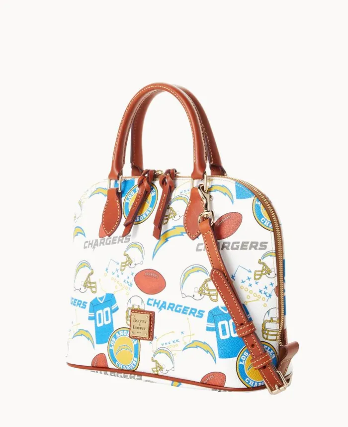 Dooney and Bourke NFL Chargers Zip Zip Satchel Chargers WomenMen Satchels