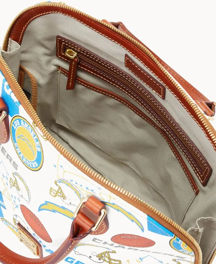 Dooney and Bourke NFL Chargers Zip Zip Satchel Chargers WomenMen Satchels