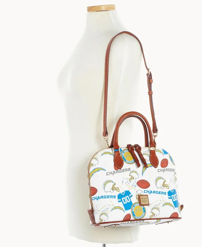Dooney and Bourke NFL Chargers Zip Zip Satchel Chargers WomenMen Satchels