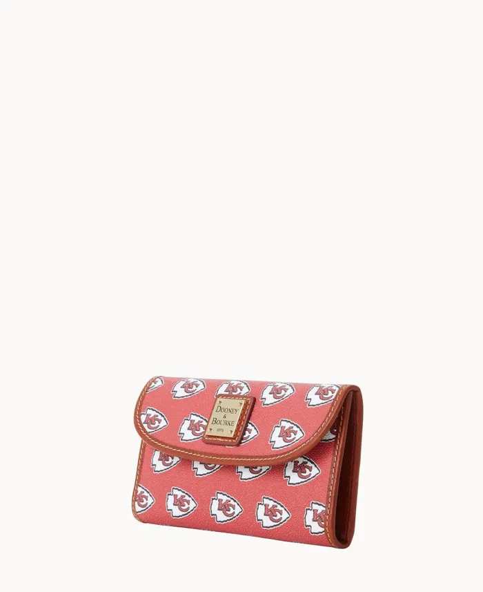 Dooney and Bourke NFL Chiefs Continental Clutch Chiefs WomenMen Wallets