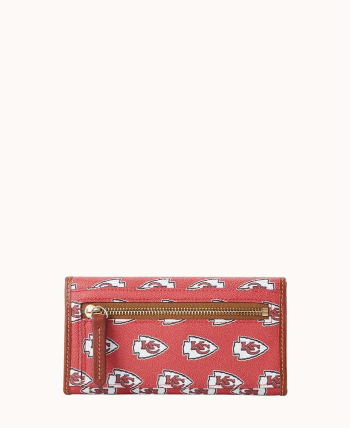 Dooney and Bourke NFL Chiefs Continental Clutch Chiefs WomenMen Wallets