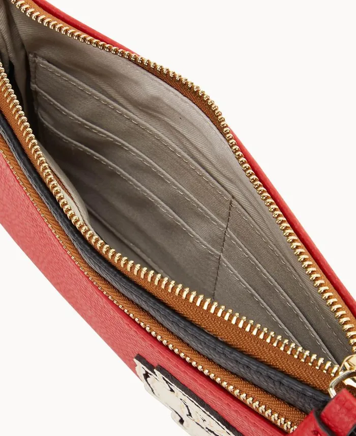 Dooney and Bourke NFL Chiefs Double Zip Wristlet Chiefs WomenMen Wallets