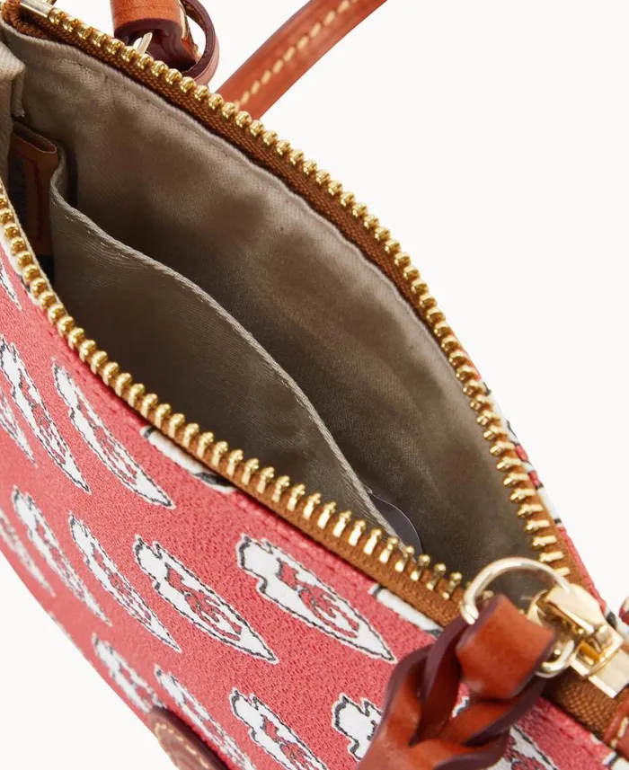 Dooney and Bourke NFL Chiefs Small North South Top Zip Crossbody Chiefs WomenMen Crossbodies Dooney and Bourke NFL Chiefs Small North South Top Zip Crossbody Chiefs WomenMen Crossbodies