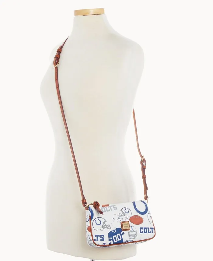 Dooney and Bourke NFL Colts Lexi Crossbody Sm Coin Case Colts WomenMen Crossbodies Dooney and Bourke NFL Colts Lexi Crossbody Sm Coin Case Colts WomenMen Crossbodies