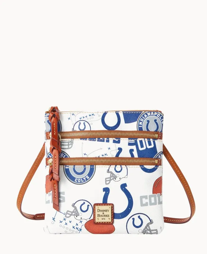 Dooney and Bourke NFL Colts N S Triple Zip Crossbody Colts WomenMen Crossbodies Dooney and Bourke NFL Colts N S Triple Zip Crossbody Colts WomenMen Crossbodies