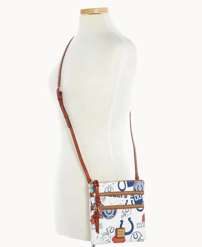 Dooney and Bourke NFL Colts N S Triple Zip Crossbody Colts WomenMen Crossbodies Dooney and Bourke NFL Colts N S Triple Zip Crossbody Colts WomenMen Crossbodies
