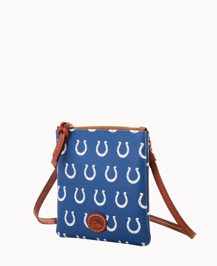 Dooney and Bourke NFL Colts Small North South Top Zip Crossbody Colts WomenMen Crossbodies Dooney and Bourke NFL Colts Small North South Top Zip Crossbody Colts WomenMen Crossbodies