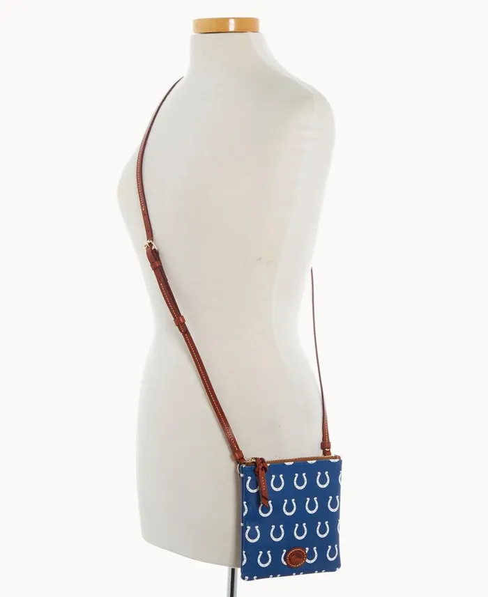 Dooney and Bourke NFL Colts Small North South Top Zip Crossbody Colts WomenMen Crossbodies Dooney and Bourke NFL Colts Small North South Top Zip Crossbody Colts WomenMen Crossbodies
