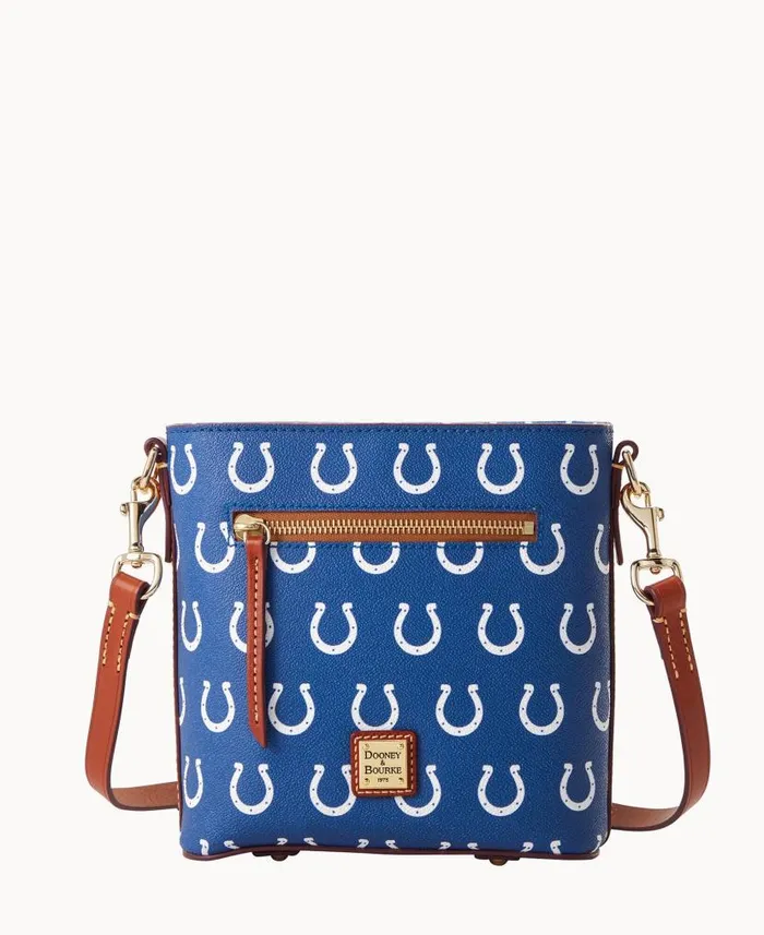 Dooney and Bourke NFL Colts Small Zip Crossbody Colts WomenMen Crossbodies