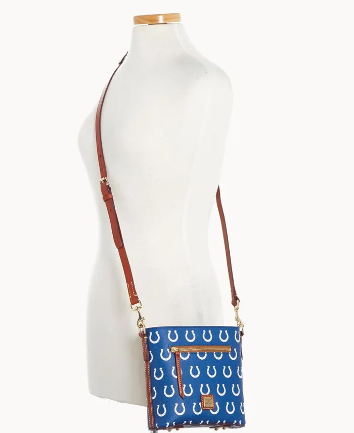 Dooney and Bourke NFL Colts Small Zip Crossbody Colts WomenMen Crossbodies