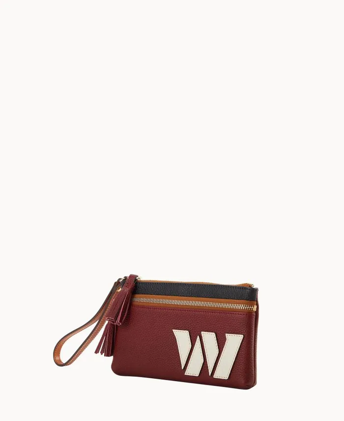 Dooney and Bourke NFL Commanders Double Zip Wristlet Commanders WomenMen Wallets Dooney and Bourke NFL Commanders Double Zip Wristlet Commanders WomenMen Wallets