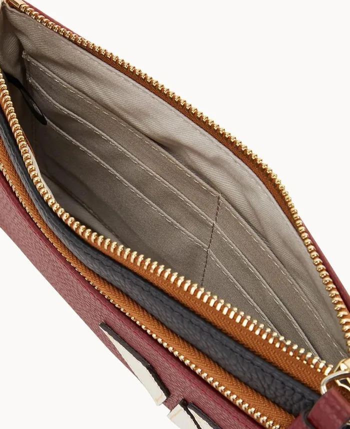 Dooney and Bourke NFL Commanders Double Zip Wristlet Commanders WomenMen Wallets Dooney and Bourke NFL Commanders Double Zip Wristlet Commanders WomenMen Wallets