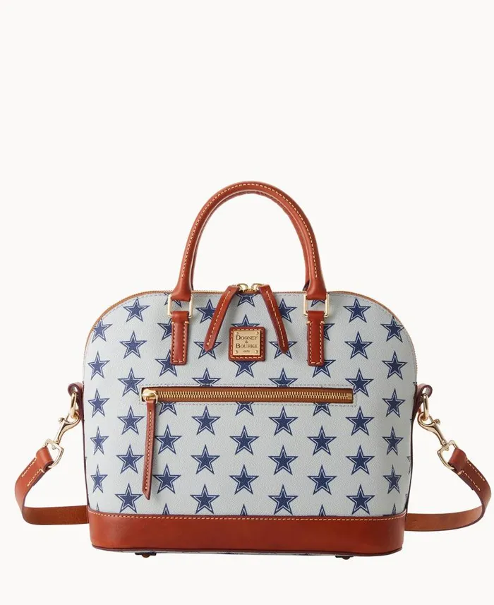 Dooney and Bourke NFL Cowboys Domed Zip Satchel Cowboys WomenMen Satchels