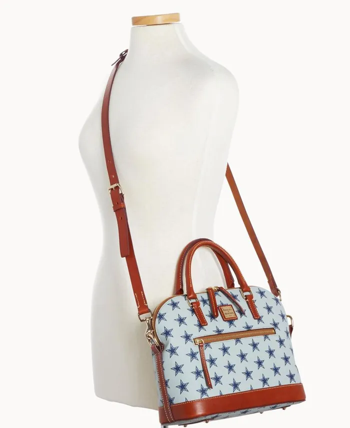 Dooney and Bourke NFL Cowboys Domed Zip Satchel Cowboys WomenMen Satchels