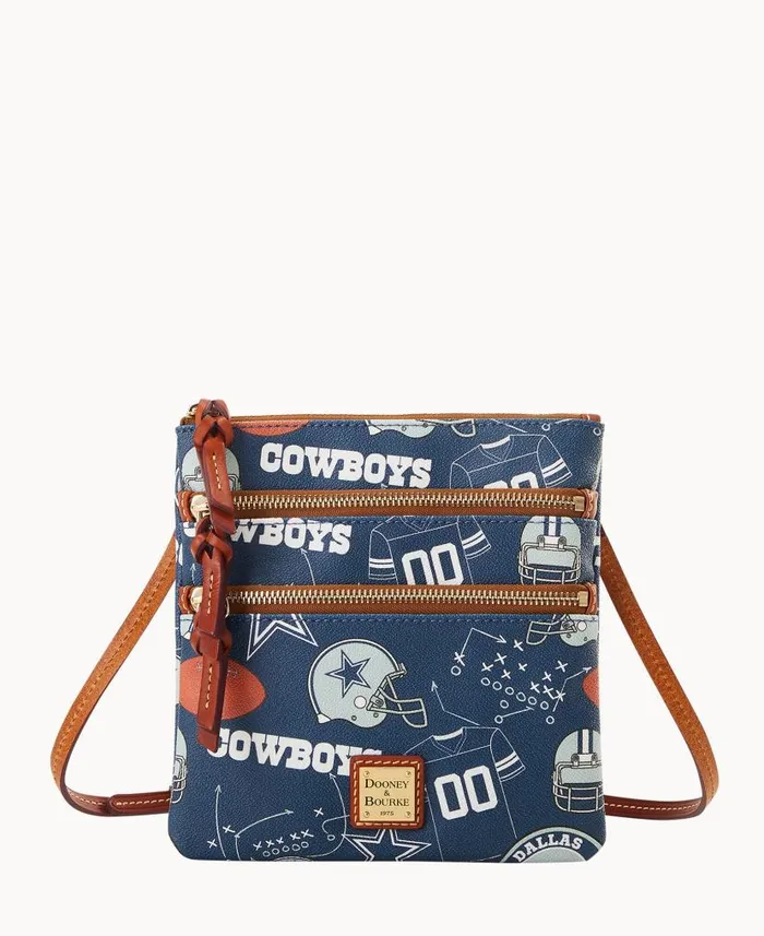 Dooney and Bourke NFL Cowboys N S Triple Zip Crossbody Cowboys WomenMen Crossbodies Dooney and Bourke NFL Cowboys N S Triple Zip Crossbody Cowboys WomenMen Crossbodies