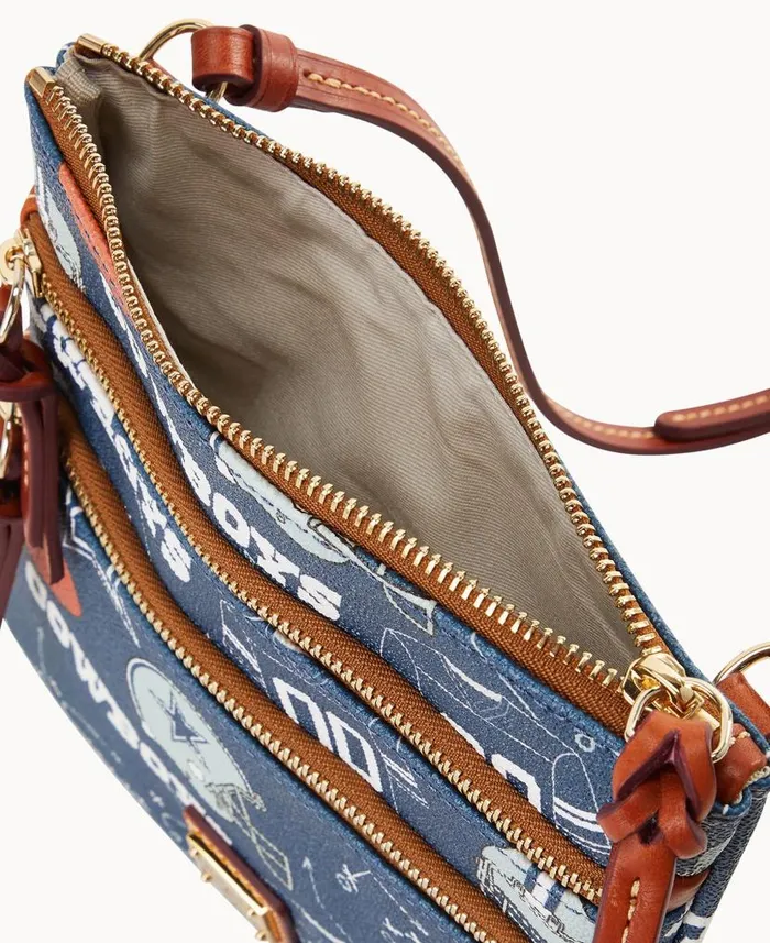 Dooney and Bourke NFL Cowboys N S Triple Zip Crossbody Cowboys WomenMen Crossbodies Dooney and Bourke NFL Cowboys N S Triple Zip Crossbody Cowboys WomenMen Crossbodies